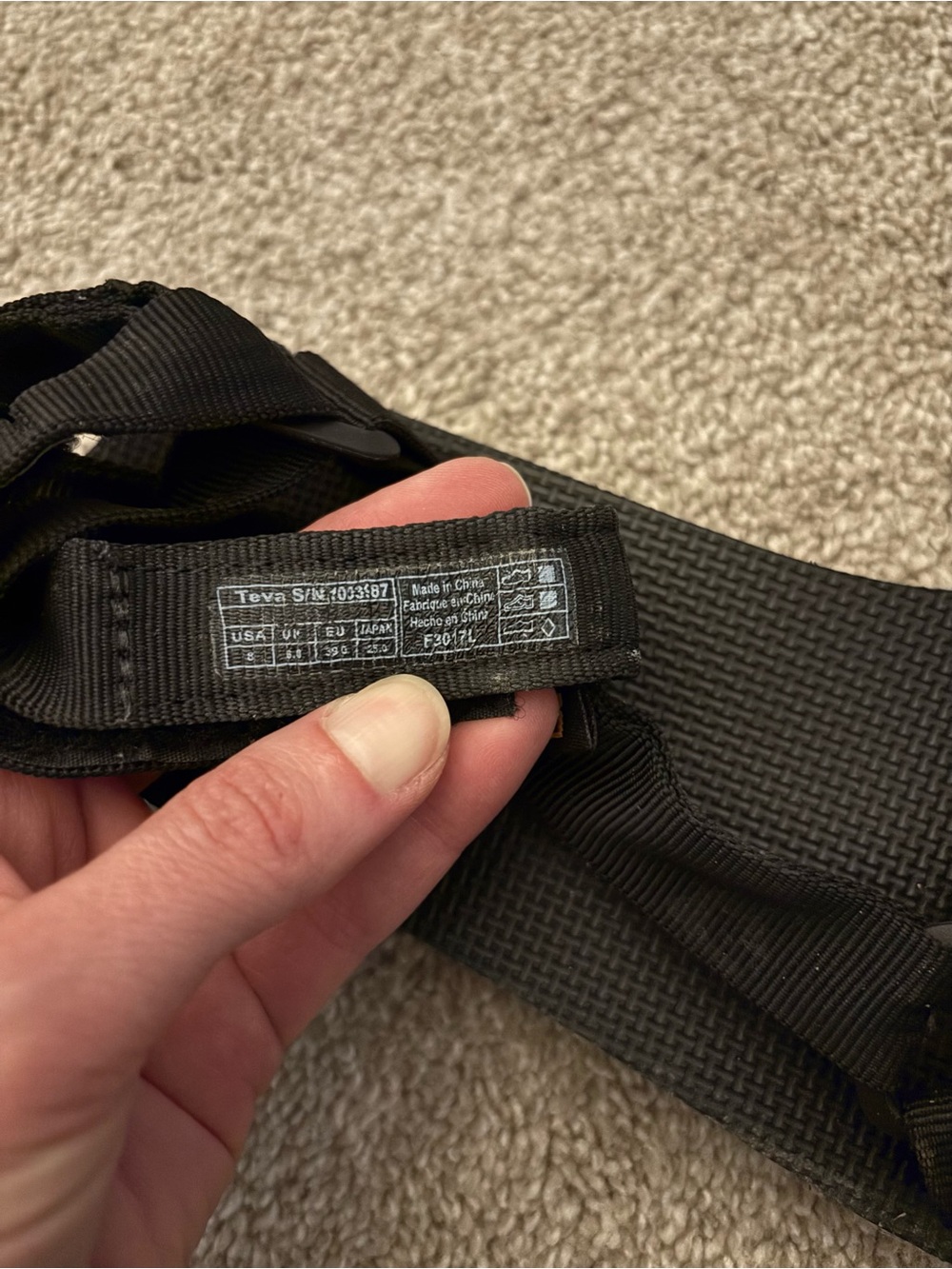 Teva Black Strap Sandals - Picture 4 of 4